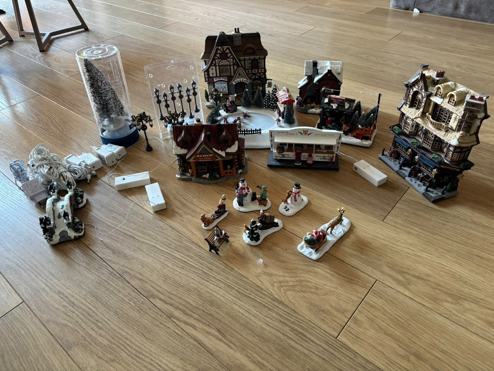 Diverse huisjes voor kerstdorp, Ophalen, Gebruikt
