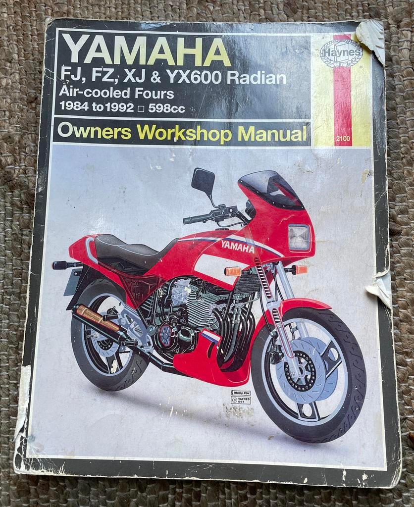 Haynes Werkplaatshandboek Yamaha Radian FJ FZ XJ YX600, Motoren, Ophalen of Verzenden, Yamaha