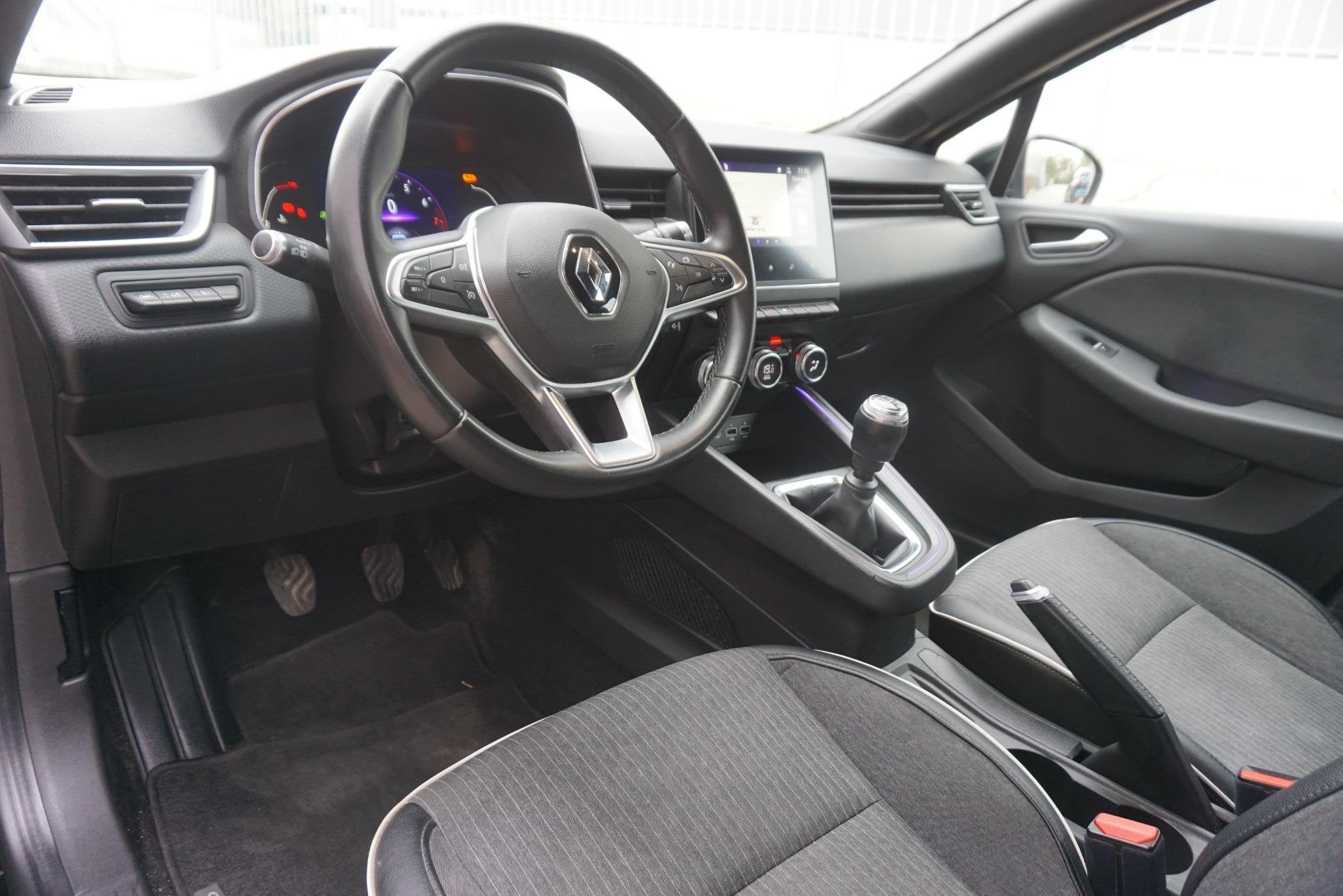 Renault Clio 1.0 TCe Intens/Half Leer/Sfeerverlichting/DigiD, Auto's, Voorwielaandrijving, Gebruikt, Leder en Stof, Origineel Nederlands