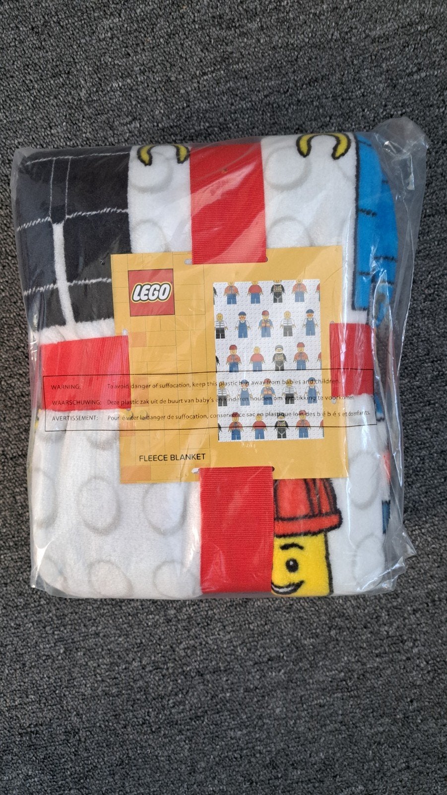 Nieuw LEGO Minifiguren Fleece Deken - 100x150cm, Lego, Overige typen, Nieuw, Ophalen of Verzenden