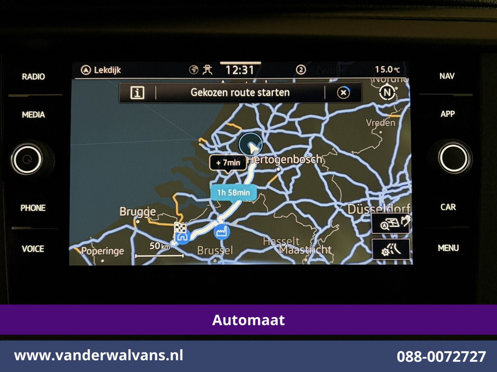 Volkswagen Transporter 2.0 TDI 150pk Automaat Inrichting L1H, Dealer onderhouden, 1935 kg, Gebruikt, Euro 6