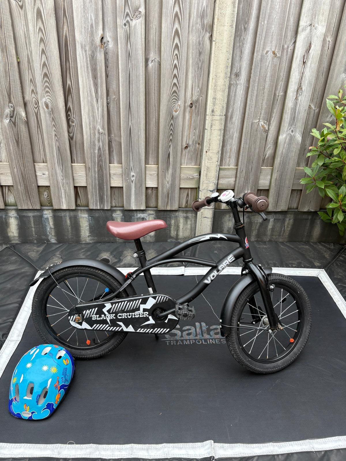 Prachtige Volare Black Cruiser, Fietsen en Brommers, Fietsen | Kinderfietsjes, Ophalen, Zo goed als nieuw, Terugtraprem, 16 tot 20 inch