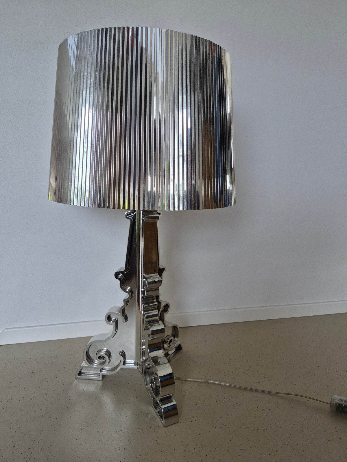 kartell bourgie lamp zilver, Zilver, Ophalen of Verzenden, Gebruikt