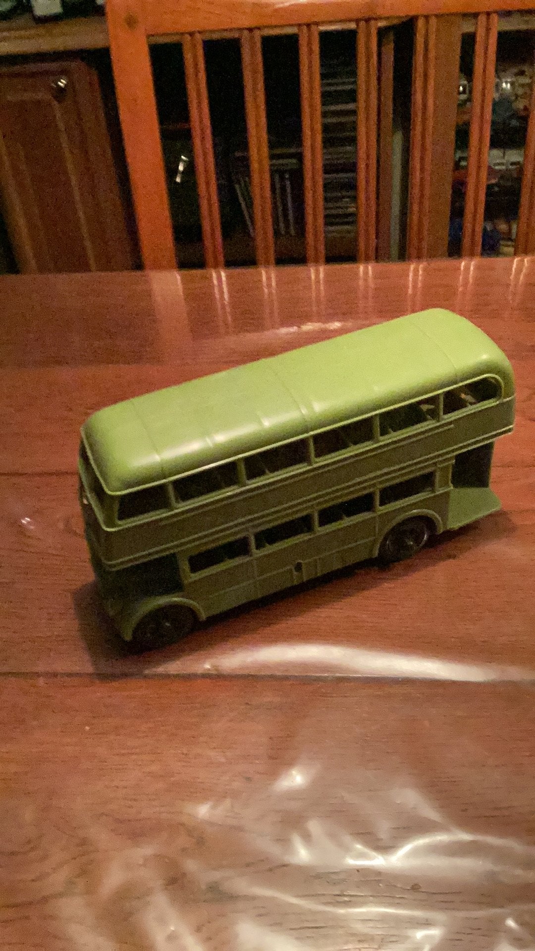 Plastic klassieke dubbeldekker bus in nette staat, Ophalen of Verzenden