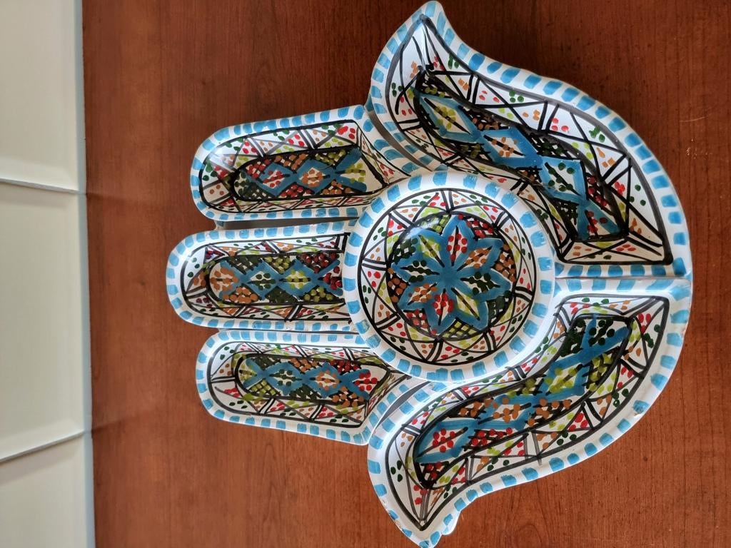 Serveerschaal,  tapas schaal  hand, Ophalen of Verzenden, Overige stijlen, Aardewerk, Schaal of Schalen