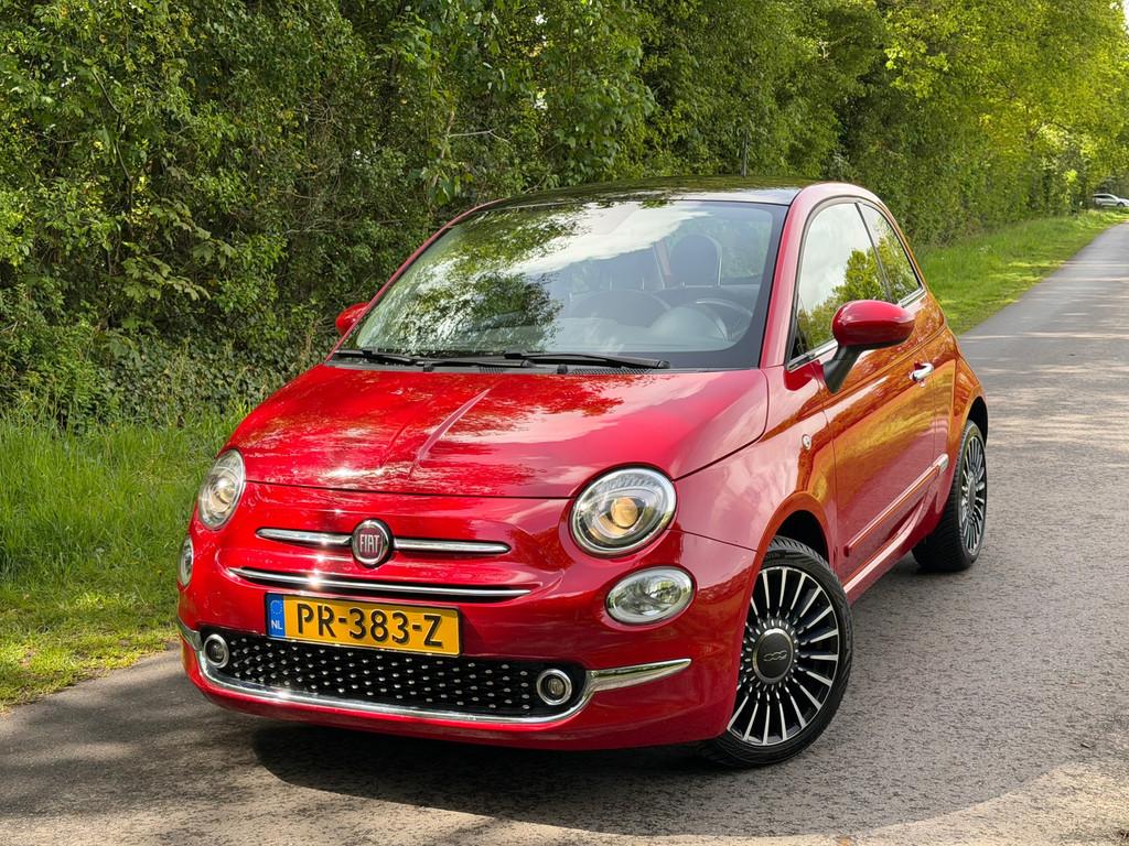 Fiat 500 0.9 TwinAir Turbo Lounge | Automaat + Pano + Cruise, Stof, Gebruikt, Origineel Nederlands, Bedrijf
