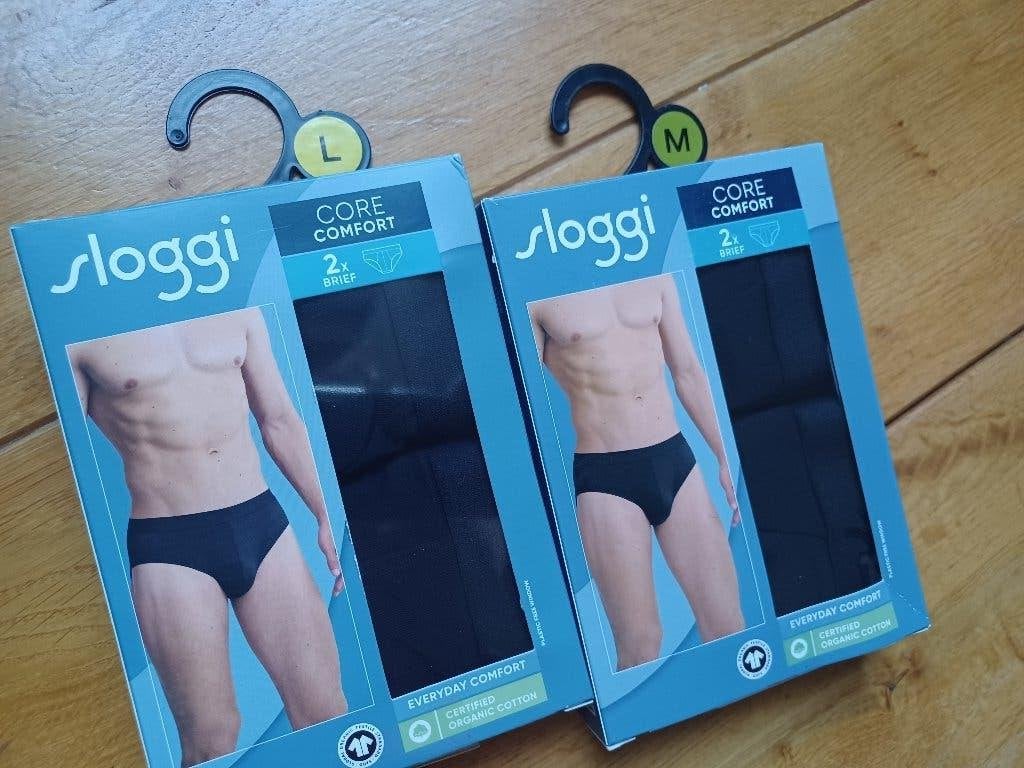 Sloggi Heren Core slips zwart maat M of L - 2-pack - nieuw, Ophalen of Verzenden, Zwart, Sloggi, Slip