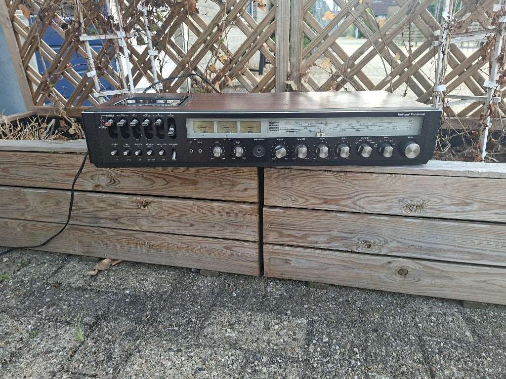 vintage radio panasonic re-786lbs met cassettedeck 1978, Ophalen of Verzenden, Gebruikt, Wereldontvanger