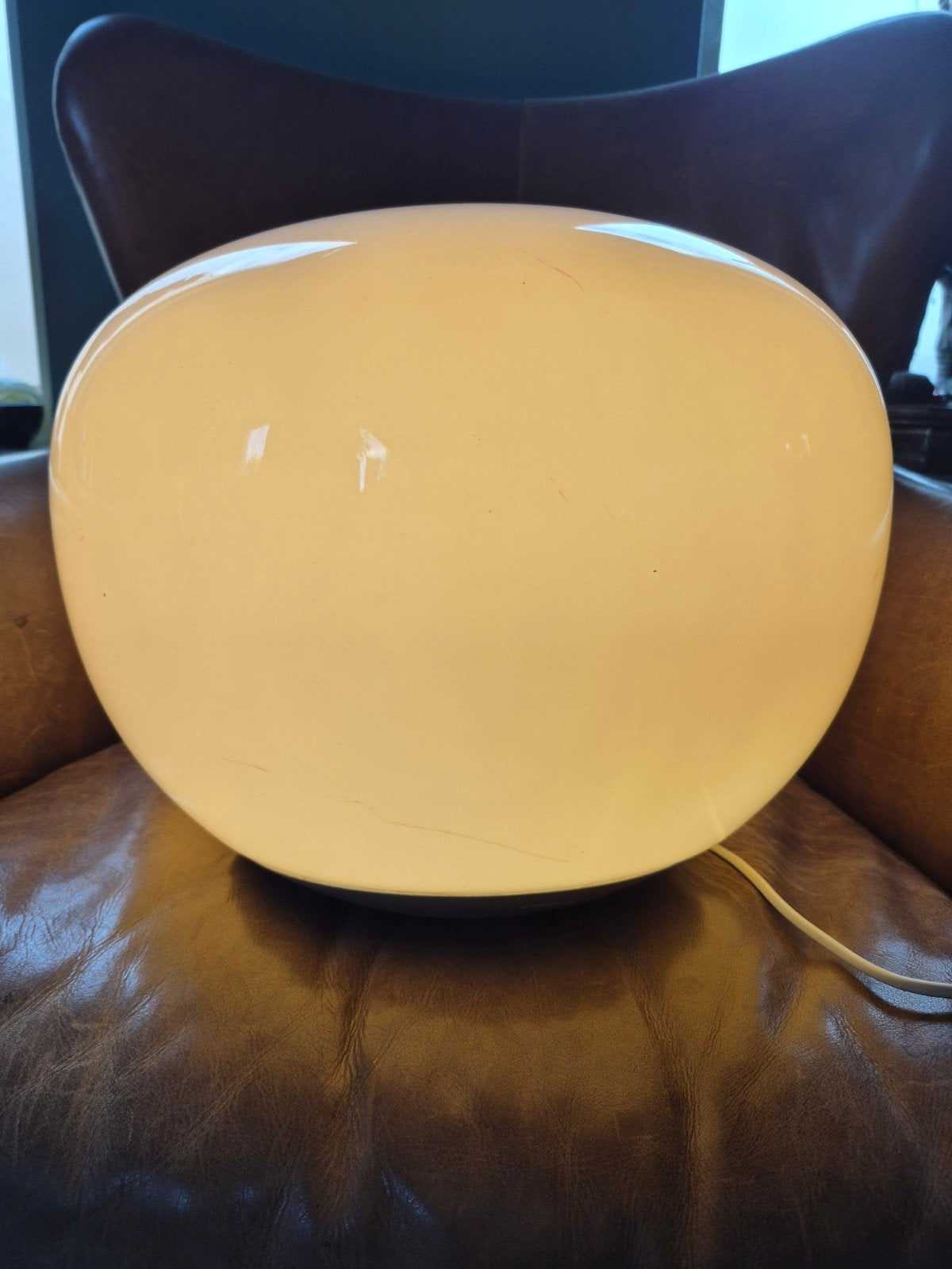 Vintage IKEA design JONISK wit vloerlamp of tafellamp, Ophalen, Kunststof, Wit, Zo goed als nieuw