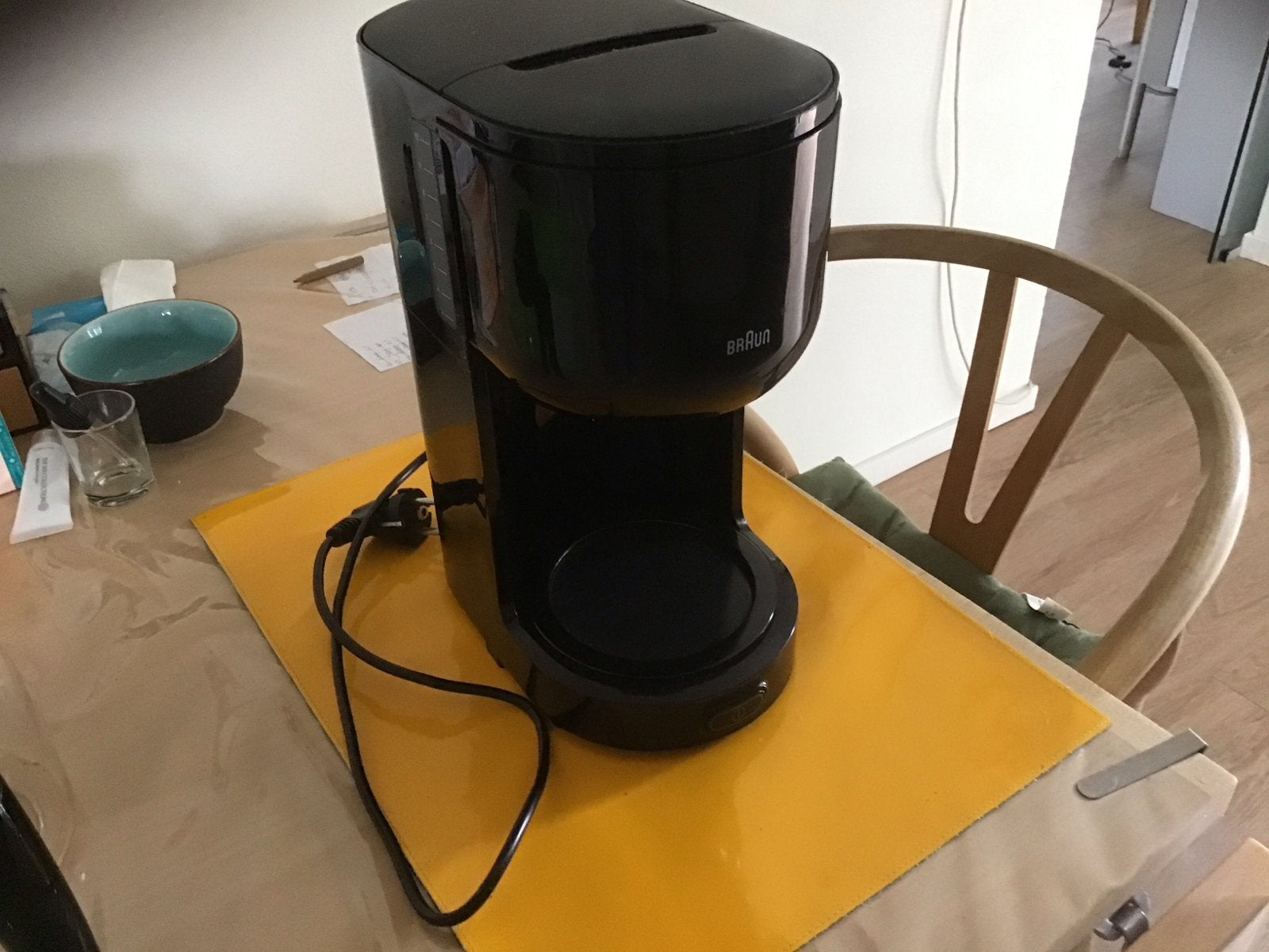 Braun koffiezetapparaat - Zwart, Koffiemachine, Gemalen koffie, Ophalen of Verzenden, Zo goed als nieuw