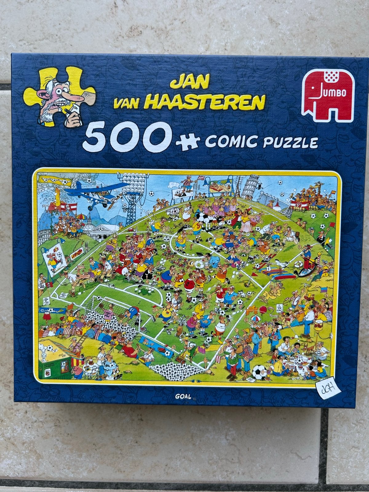 Jan van Haasteren 500 stuks Comic Puzzel - Goal, Ophalen of Verzenden, 500 t/m 1500 stukjes, Zo goed als nieuw, Legpuzzel