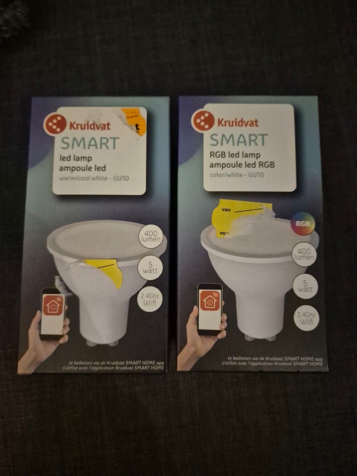 Kruidvat Smart LED Lampen GU10 - Warm Wit & RGB Kleur, Ophalen of Verzenden, Zo goed als nieuw