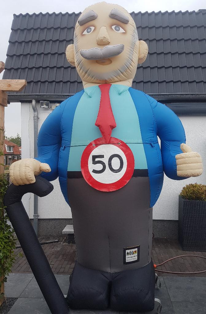 Klassieke Abrahampop te huur 3,5 meter hoog, Ophalen, Zo goed als nieuw, Abraham of Sarah