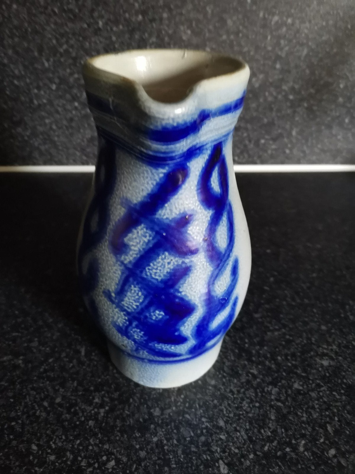 Vintage Westerwald Kruik 1,5L - Blauw/Grijs Keramiek, Ophalen of Verzenden