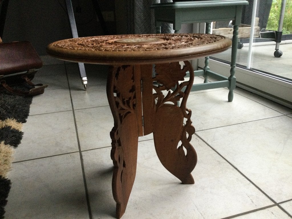 Bijzettafel, Huis en Inrichting, Tafels | Bijzettafels, Minder dan 45 cm, Minder dan 55 cm, Rond, Ophalen of Verzenden