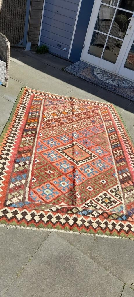 Kelim veelkleurig 240 x 160 in goede staat, Gebruikt, 150 tot 200 cm, 200 cm of meer, Ophalen of Verzenden