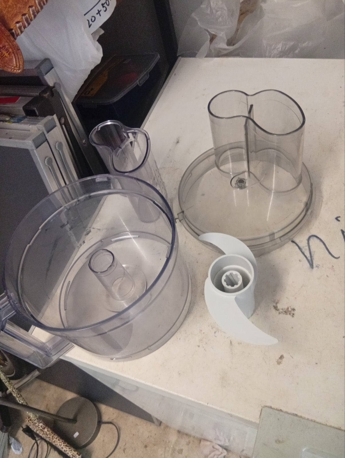 Onderdelen + defecte keukenmachine moulinex - Masterchef 650, Ophalen of Verzenden, Gebruikt