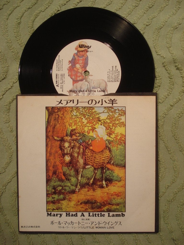 Paul McCartney & Wings 7": ‘Mary had a little lamb’ (Japan), Ophalen of Verzenden, Gebruikt, Pop