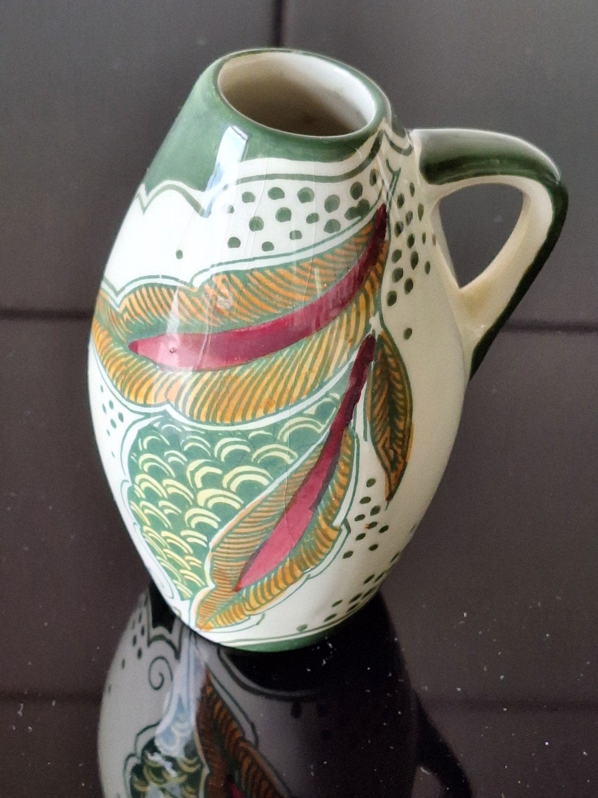 Jugendstil Handwerk Holland Keramische Vaas, Antiek en Kunst, Antiek | Vazen, Ophalen of Verzenden