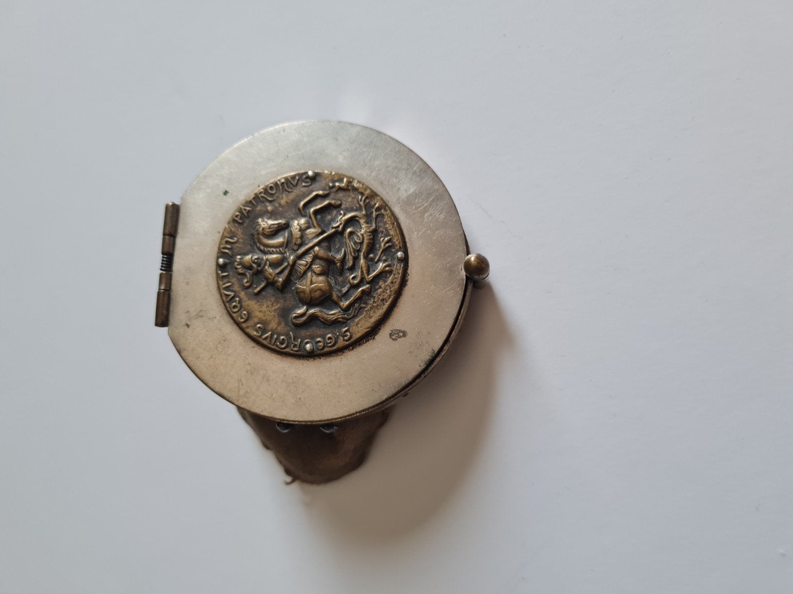Antieke beurs met muntdecoratie, Ophalen of Verzenden