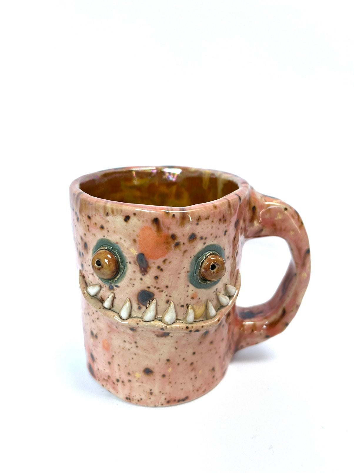 Monster beker, Ophalen of Verzenden, 9 cm, Steen/keramiek