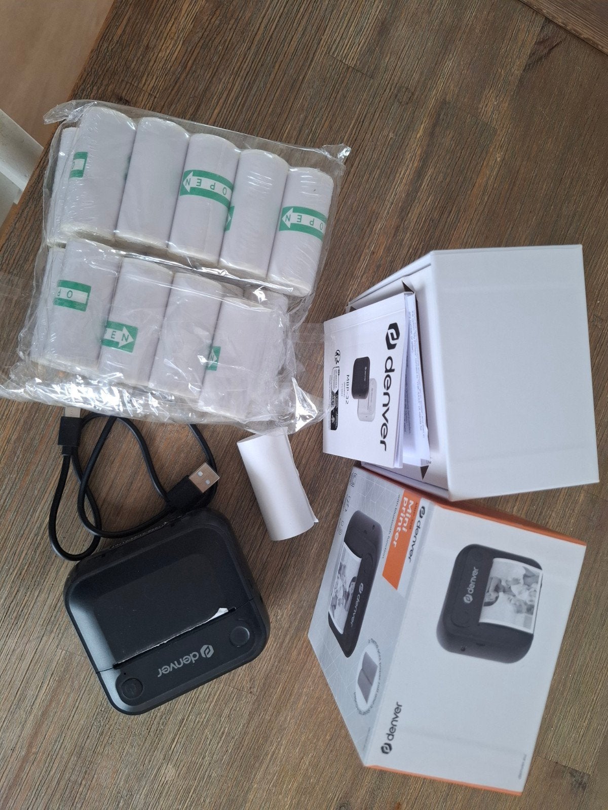 Denver MSP-128 Mini Printer met Bluetooth, Zwart-en-wit printen, Printer, Draadloos, Ophalen of Verzenden