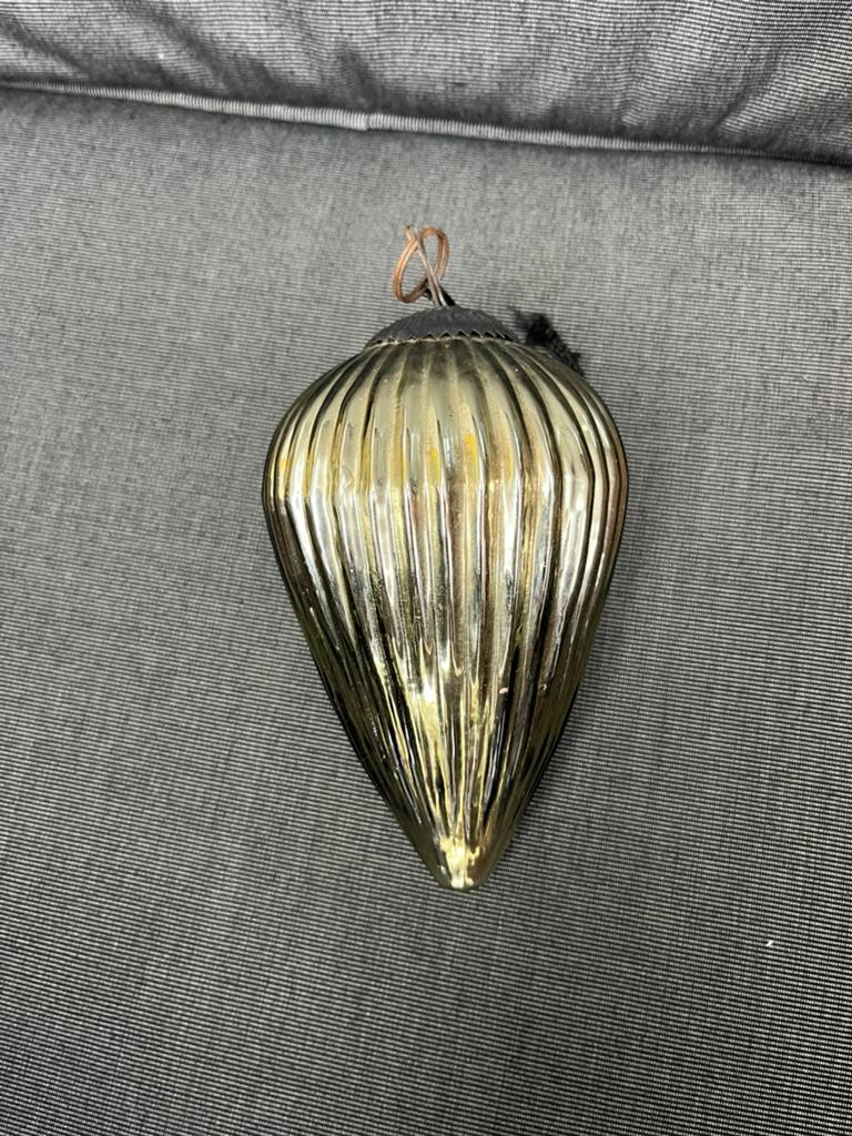 Grote Vintage Goudkleurige Kegelvormige Heksenbal, Ophalen of Verzenden