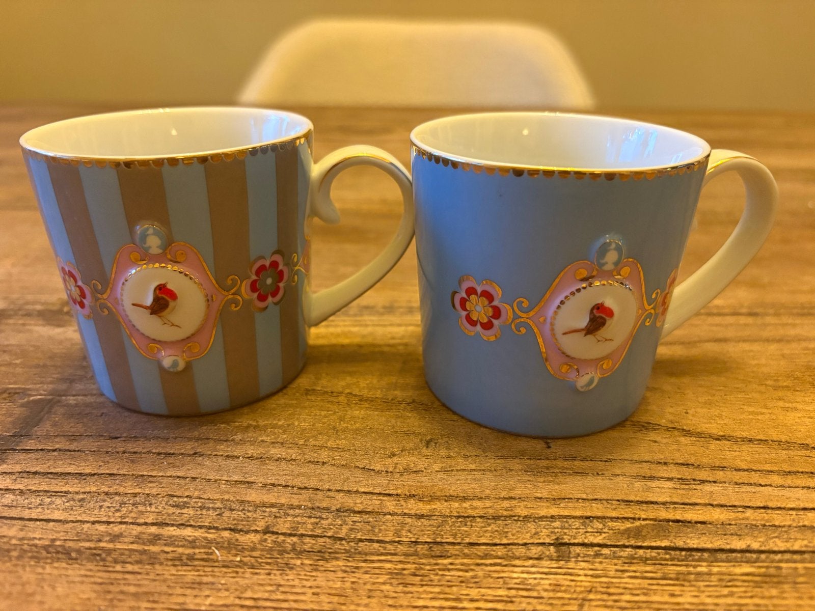 Set van 2 Pip Studio mokjes (Love Birds blauw), Ophalen, Pip Studio, Mok, Zo goed als nieuw