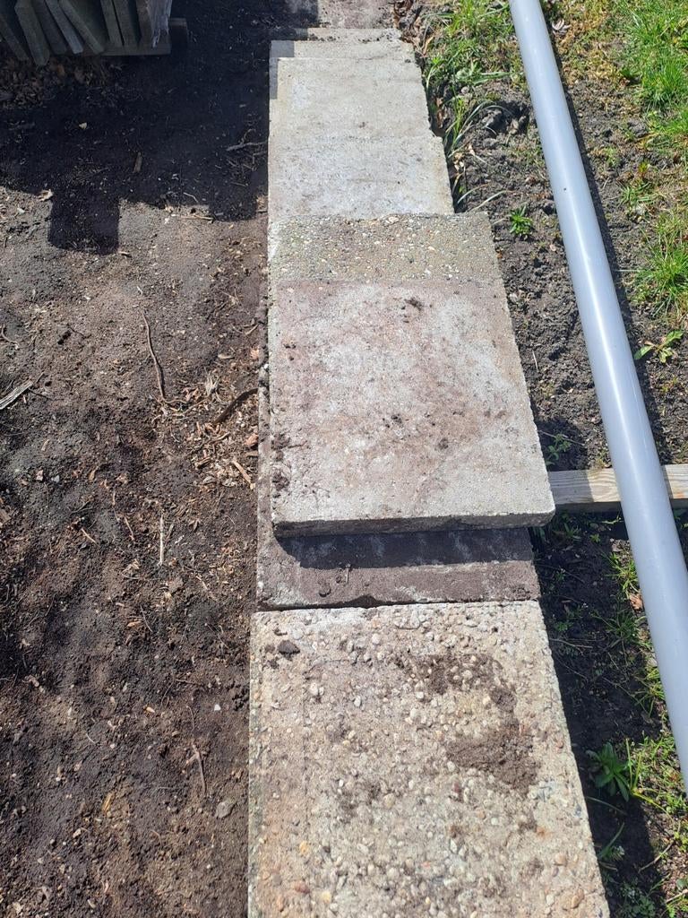 Grindtegels 60x40 cm - circa 10 stuks, Ophalen, Gebruikt, 10 m² of meer, Grind