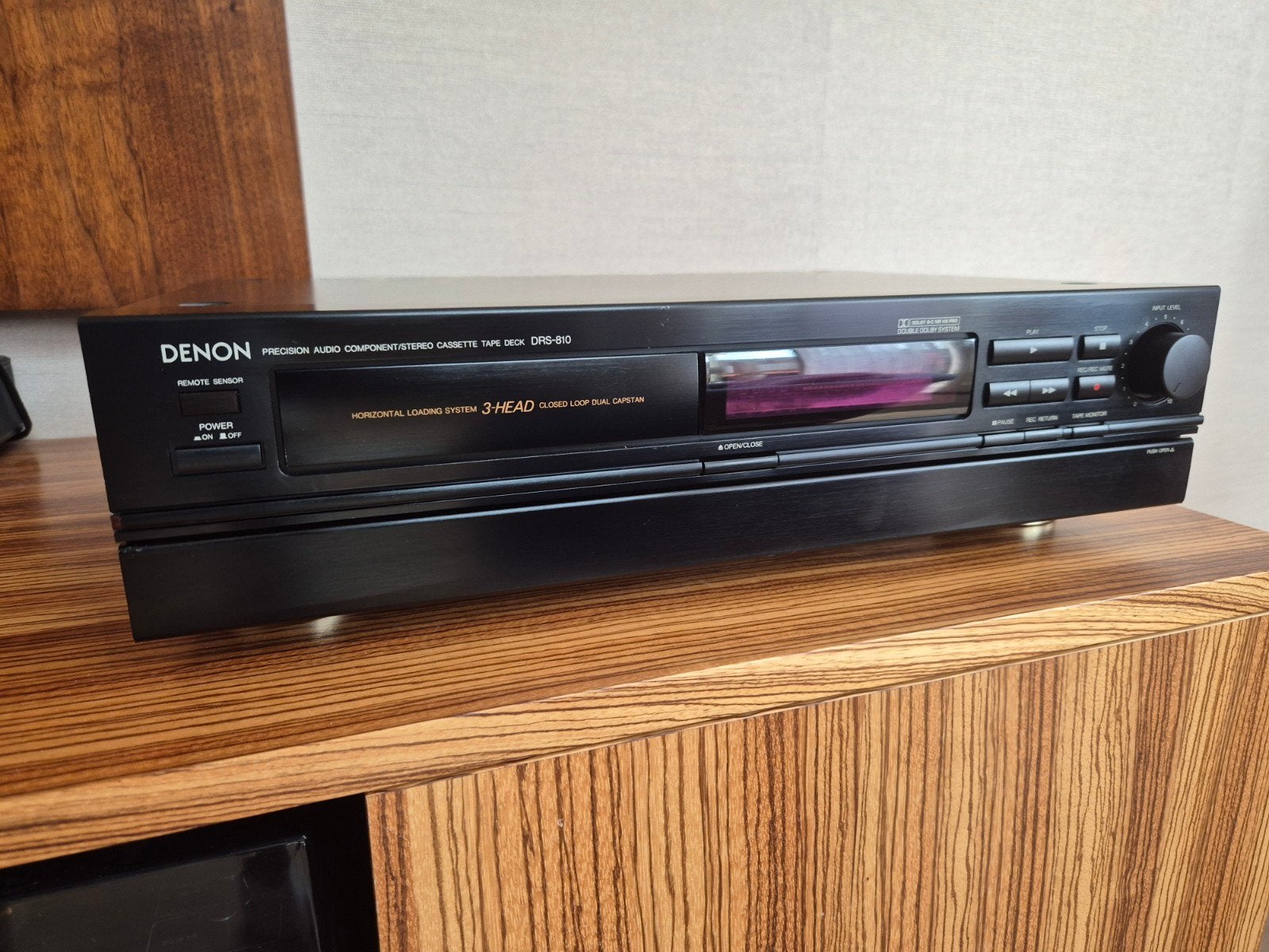 Denon DRS-810 - 3 Heads, Dolby B/C, Nieuwe Snaren !, Ophalen of Verzenden, Enkel, Denon, Tiptoetsen
