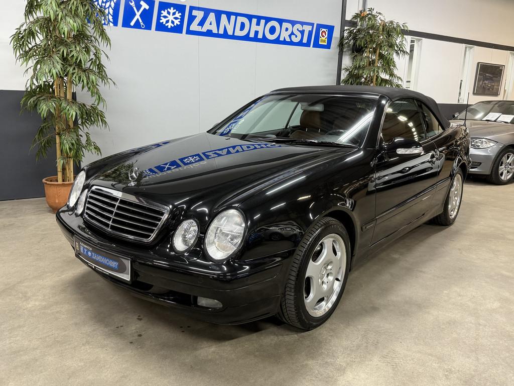 Mercedes-Benz CLK-Klasse Cabrio 200 K. Elegance // Leer // N, Auto's, Oldtimers, Automaat, 1998 cc, Cabriolet, 4 stoelen