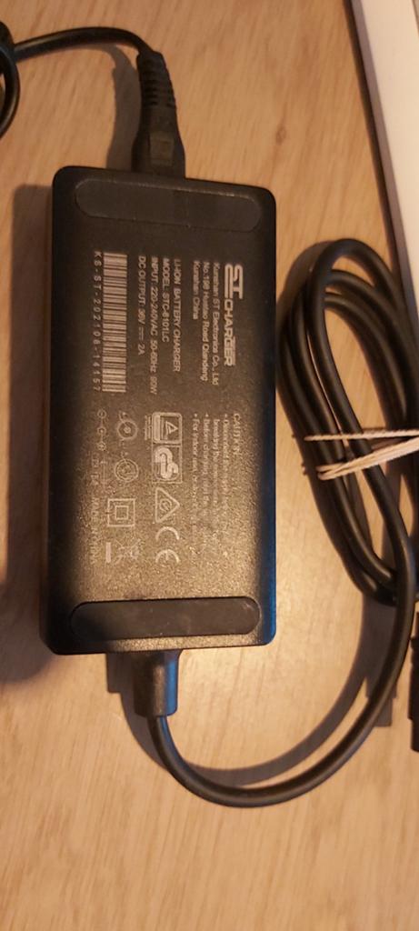 36V Li-ion E-bike Oplader, Ophalen of Verzenden, Gebruikt