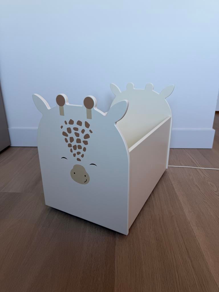 Leuke beige opbergkist met giraffe design, Ophalen of Verzenden, Zo goed als nieuw, Jongen of Meisje