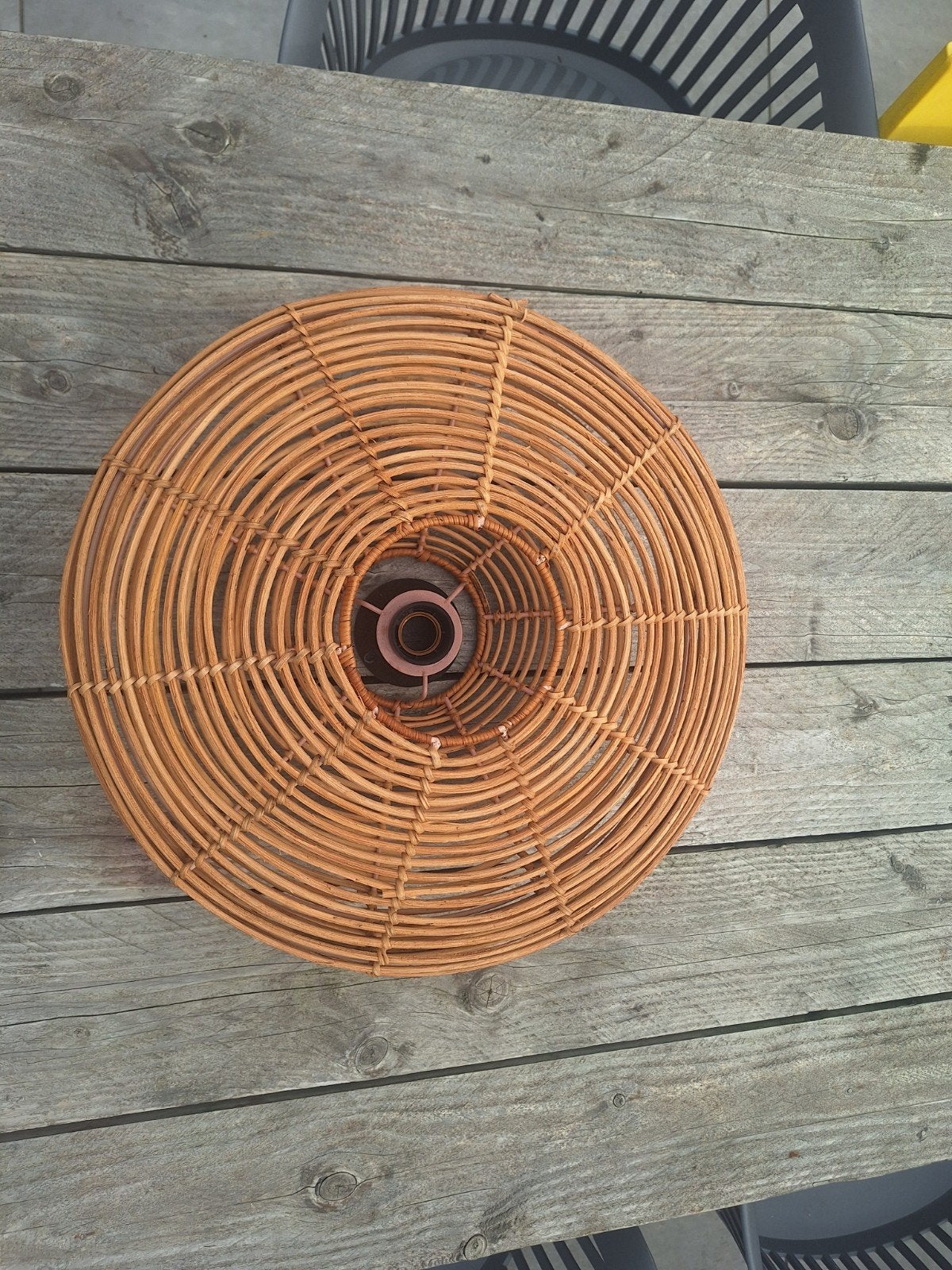 Rotan lampenkap - Natuurlijke sfeer, Huis en Inrichting, Lampen | Lampenkappen, Ophalen of Verzenden