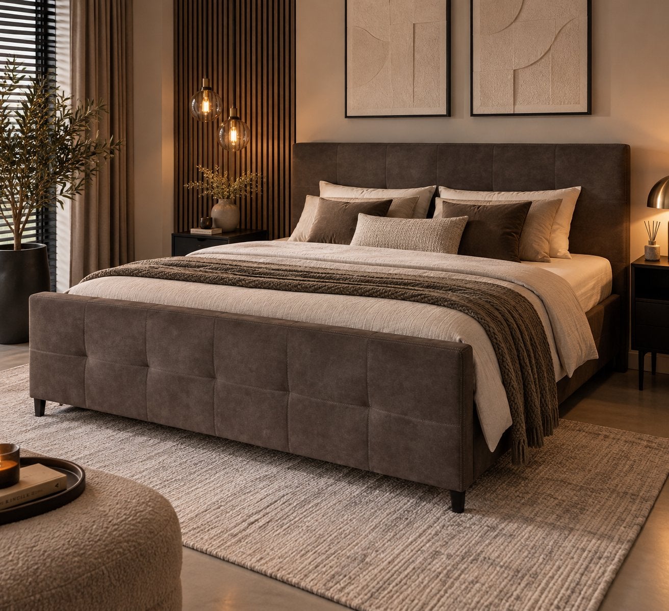 Boxspringset V2800 180x200 compleet hoogwaardige boxspring, Huis en Inrichting, Ophalen, Industrieweg 25, Rj, 180 cm