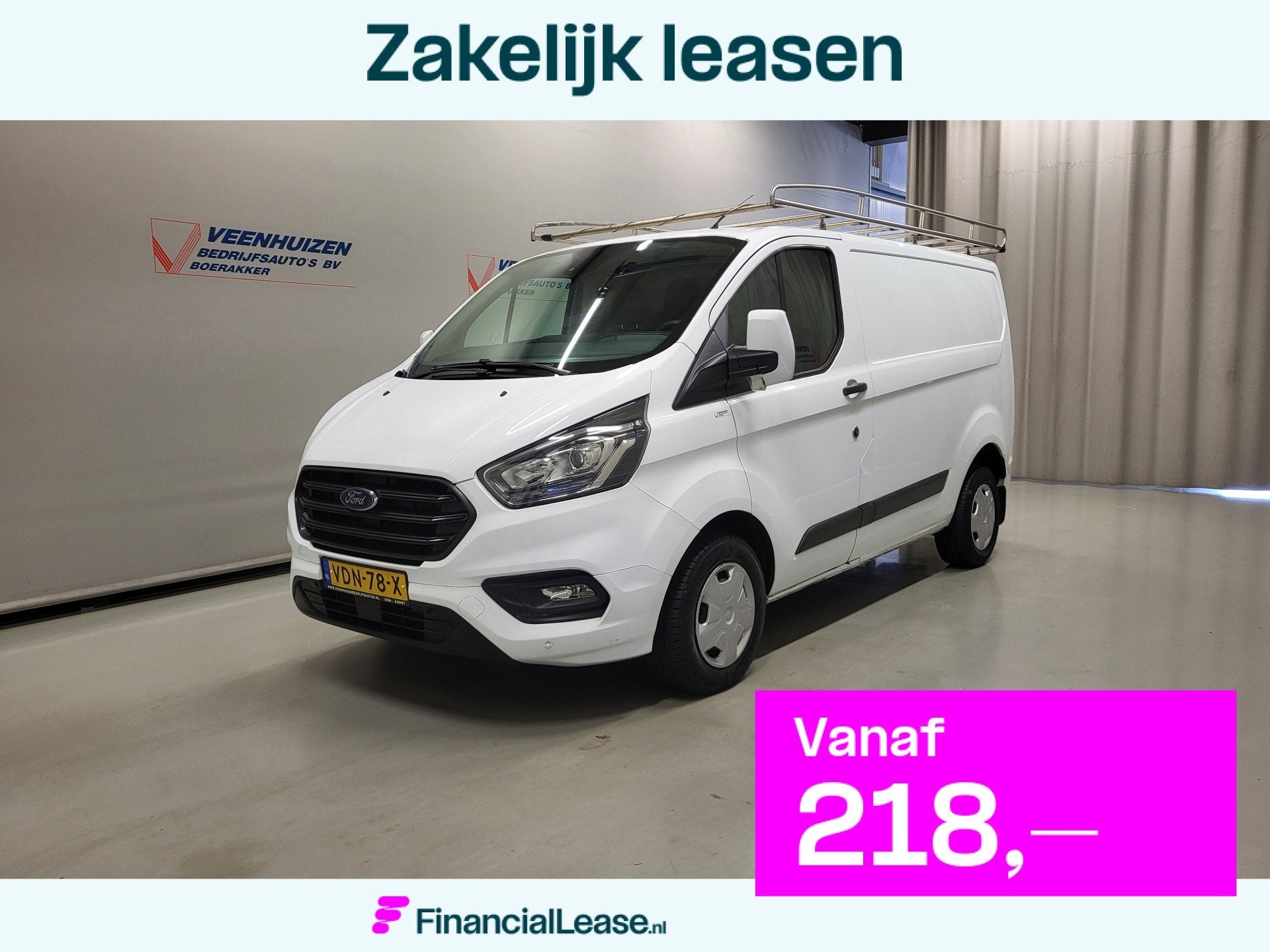 Ford Transit Custom 2.0TDCI 130pk Imperiaal Euro 6!, Voorwielaandrijving, Euro 6, 4 cilinders, 2027 kg