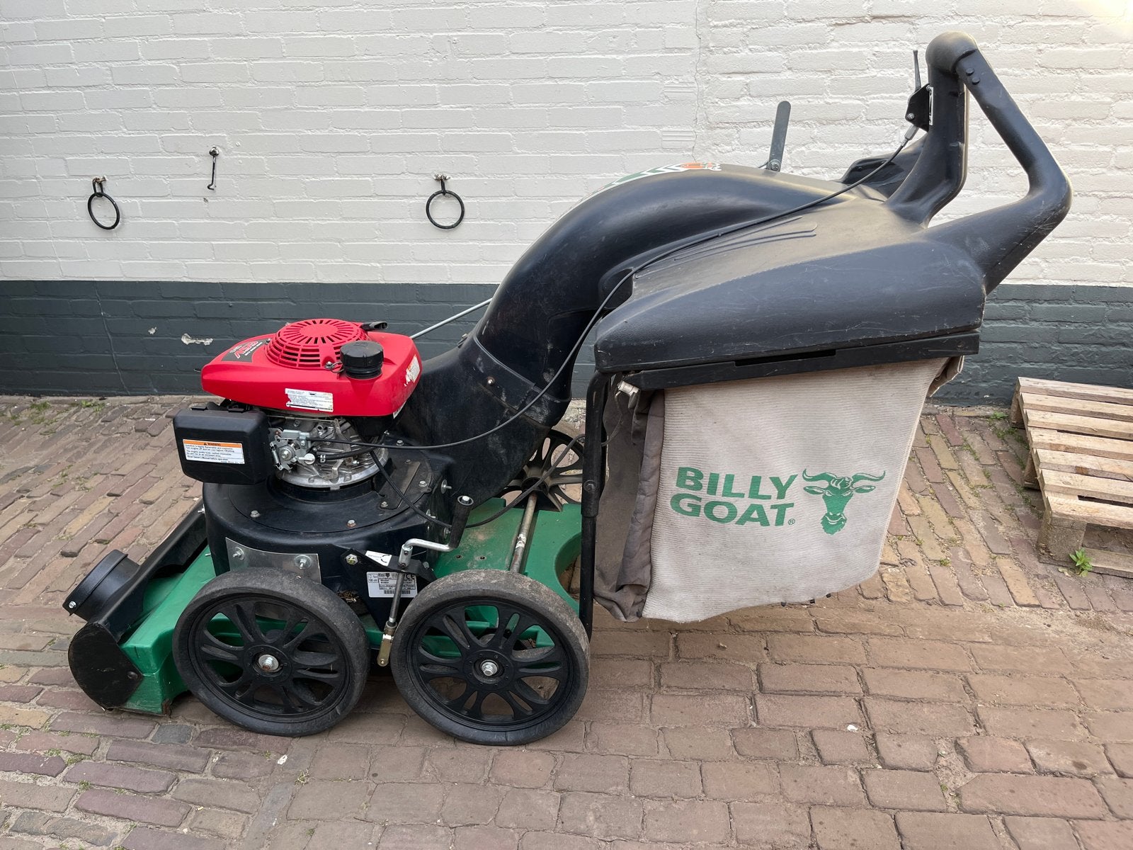 Billy Goat MV650H Bladblazer/Bladzuiger met Honda Motor, Tuin en Terras, Grasmaaiers, Gebruikt, Benzine-grasmaaier, Opvangzak