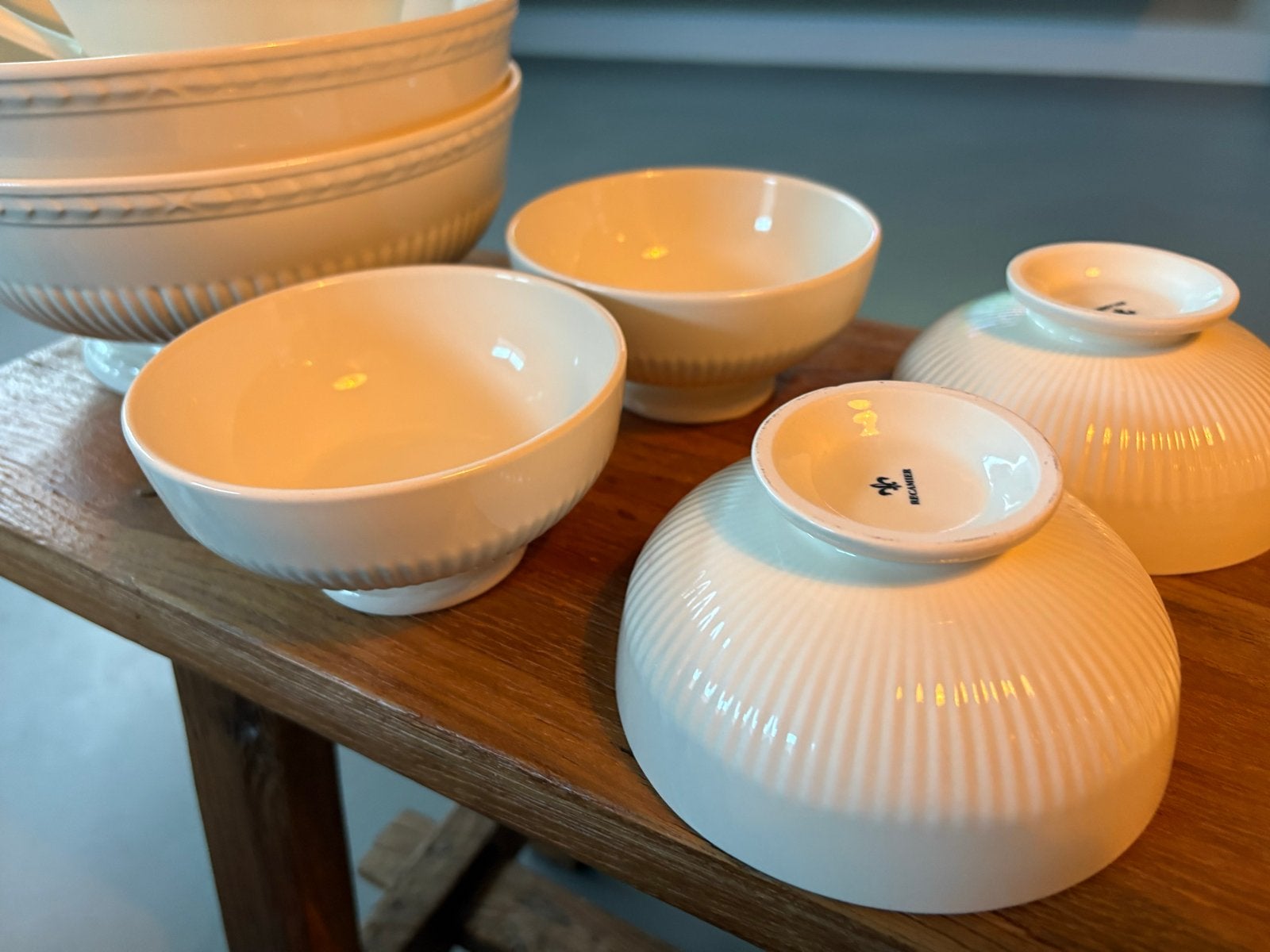Recamier Crème Schaaltjes - Set van 4, Ophalen of Verzenden