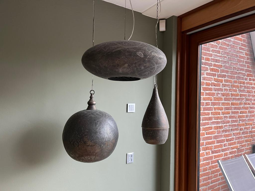 Marokkaanse hanglampen, Huis en Inrichting, Lampen | Hanglampen, Ophalen, Gebruikt, Minder dan 50 cm