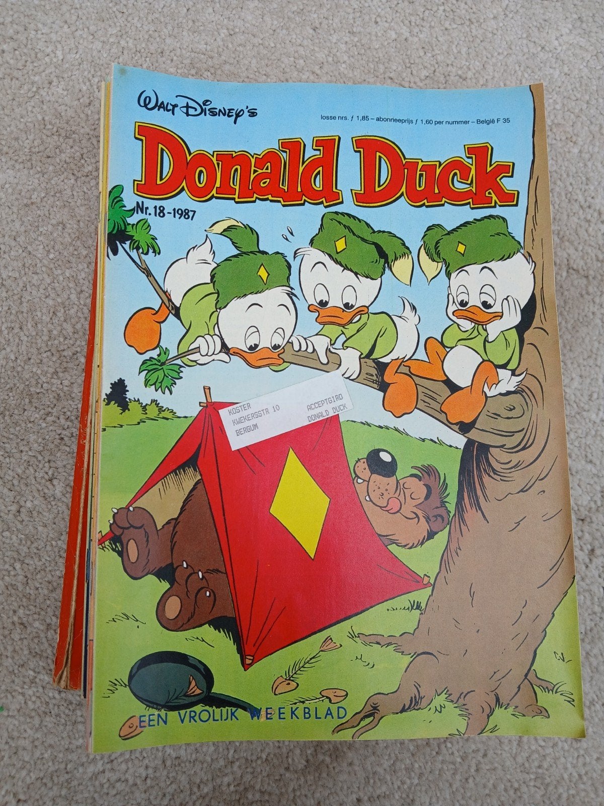 Donald Ducks uit 1987., Meerdere stripboeken, Ophalen, Gelezen