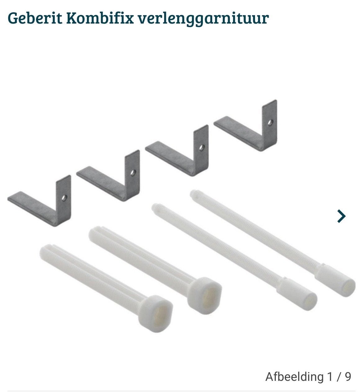 Geberit Kombifix verlenggarnituur, Ophalen of Verzenden, Nieuw, Rvs, Overige typen