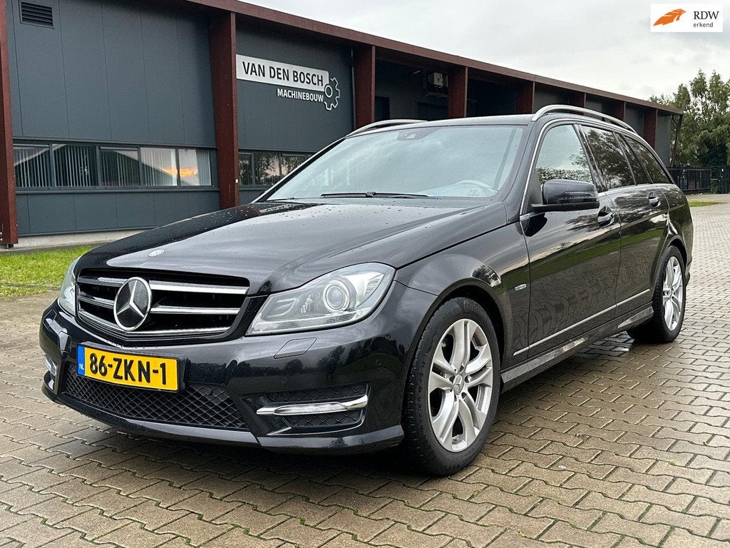 Mercedes-Benz C-klasse Estate 350 C350 CDI Avantgarde AMG pa, Auto's, Mercedes-Benz, Euro 5, Achterwielaandrijving, Zwart, 197 €/maand