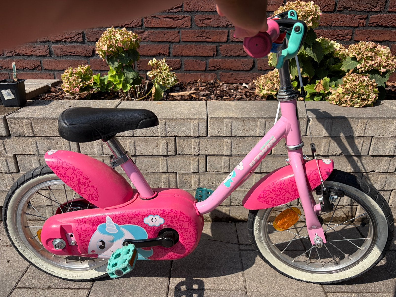 Roze meisjesfiets 12 inch, Ophalen, Gebruikt, Minder dan 16 inch, Zijwieltjes