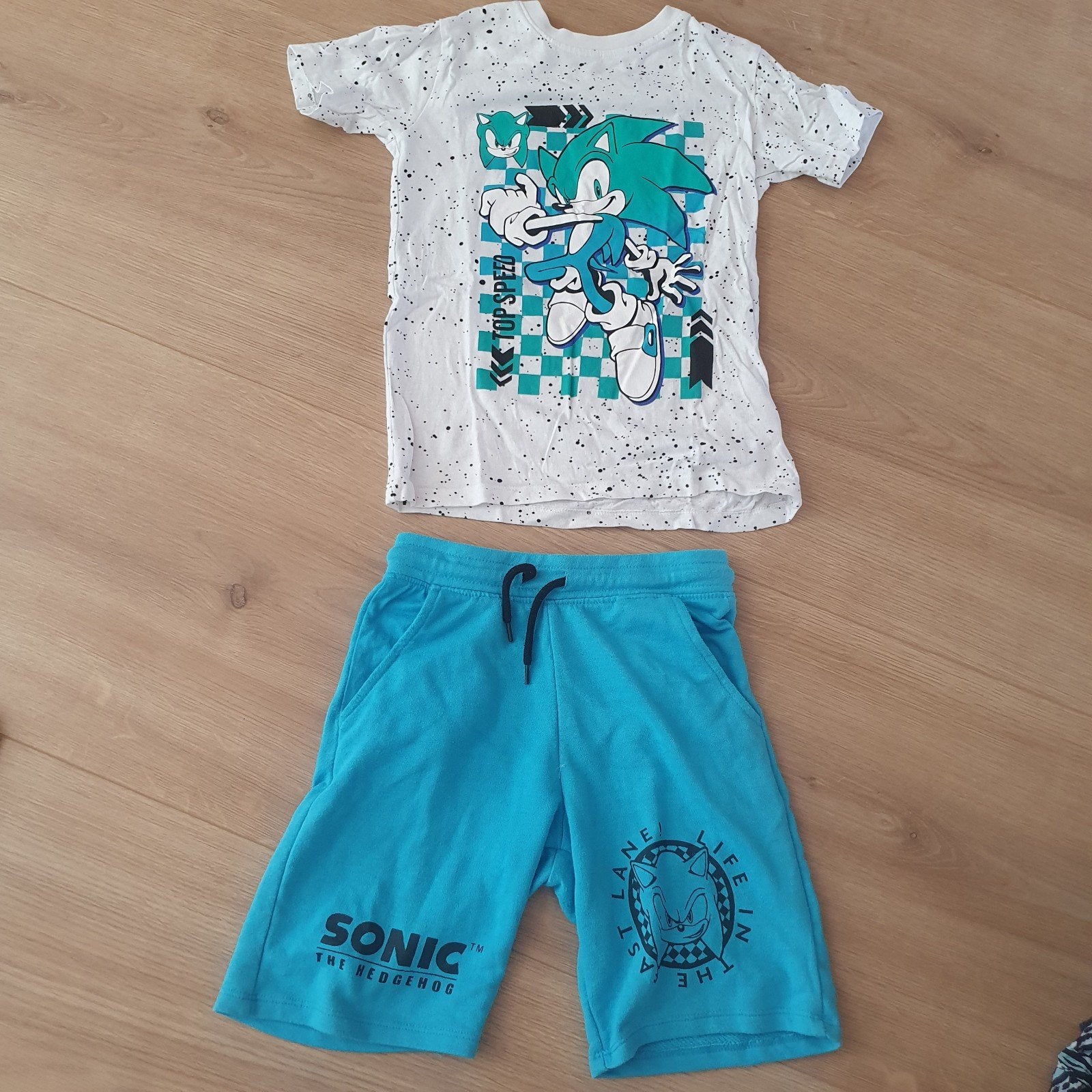 Sonic the Hedgehog set maat 128, Ophalen of Verzenden