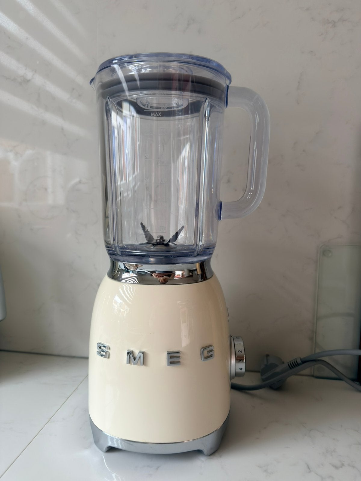 SMEG blender beige, Witgoed en Apparatuur, Blenders, Ophalen, Zo goed als nieuw, Blender