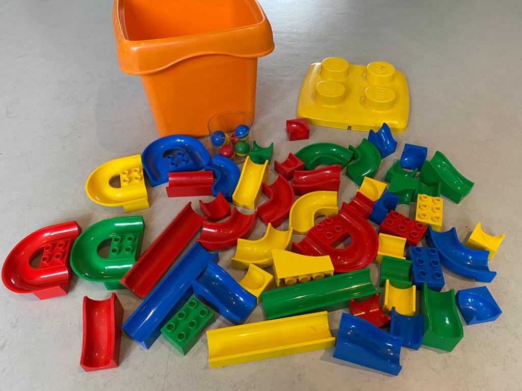 Hubelino (Duplo) knikkerbaan, Ophalen of Verzenden, Zo goed als nieuw, Duplo