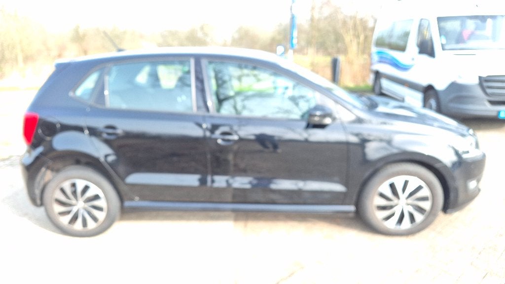Volkswagen Polo 1.0 TSI 70KW DSG 2016 Zwart, Auto's, Stof, 40 €/maand, 95 pk, 1039 kg