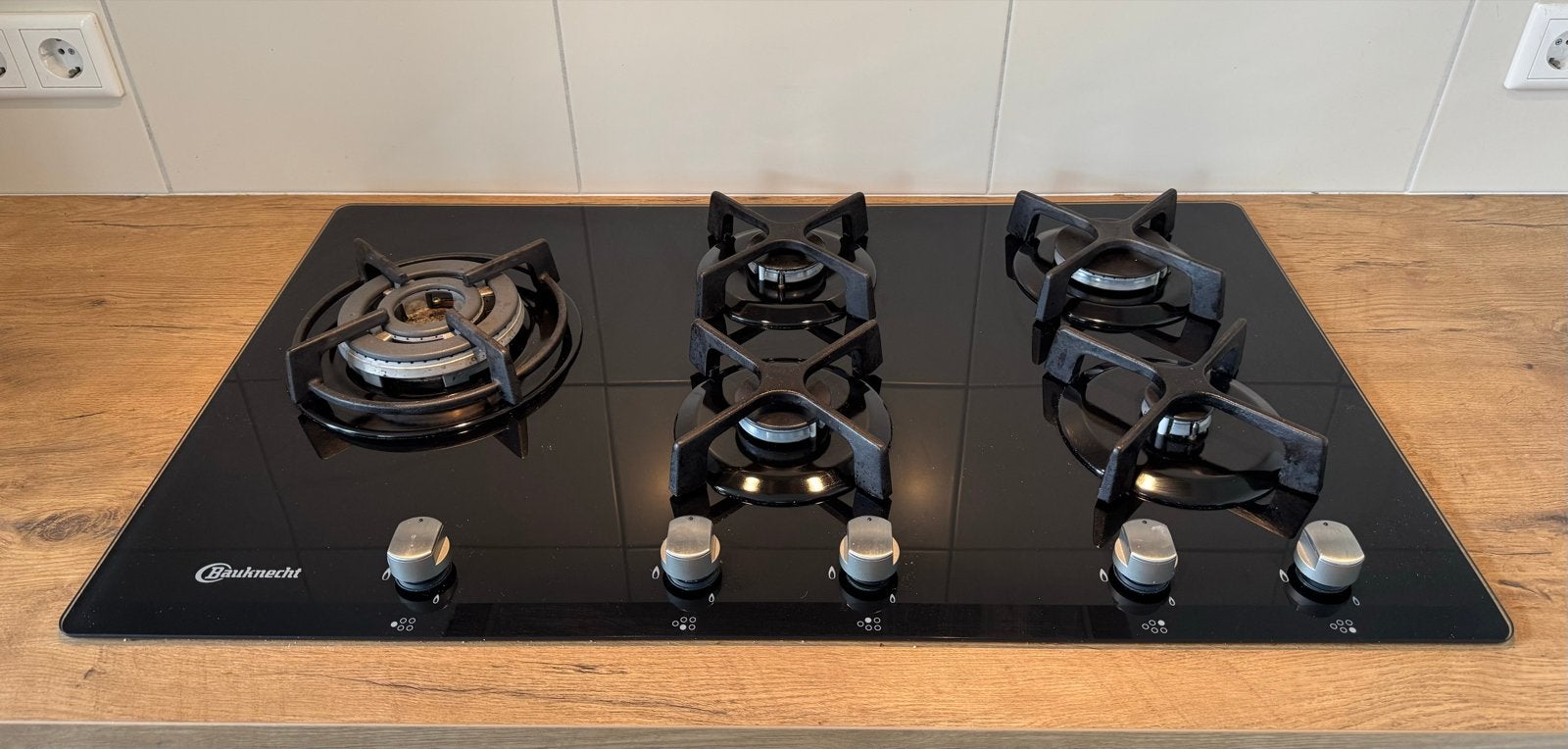 Bauknecht gas kookplaat inbouw, Ophalen, Gebruikt, Inbouw, Gas