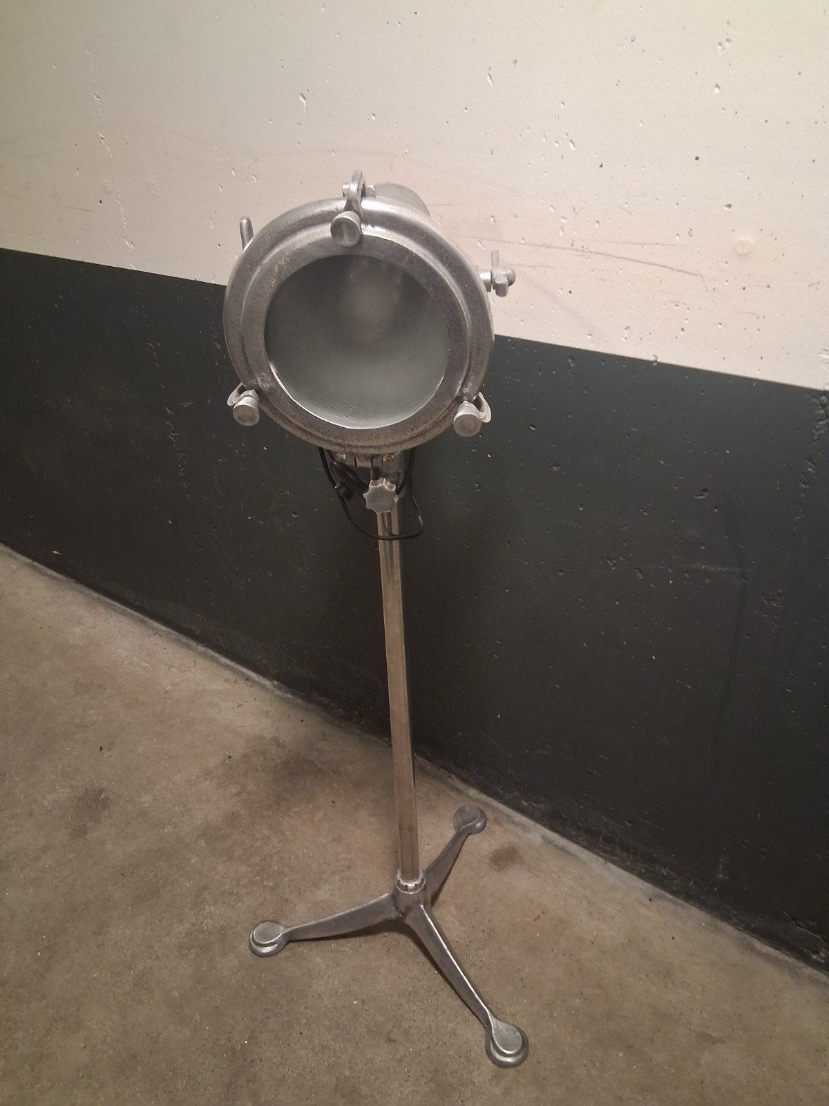 Vintage Industriële Vloerlamp Loods 5, Ophalen