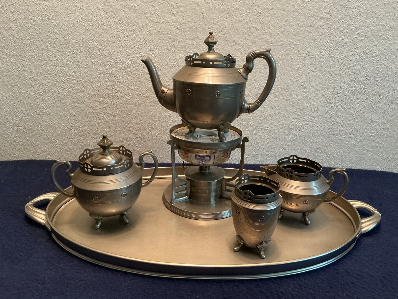DAALDEROP theeservies op dienblad- 20er jaren, Ophalen of Verzenden